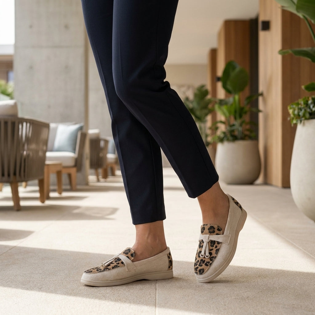 Minimalist Tassel Loafers with Lightweight Comfort Sole
