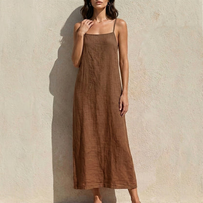 Minimalist Sleeveless Maxi Dress with Effortless Flow