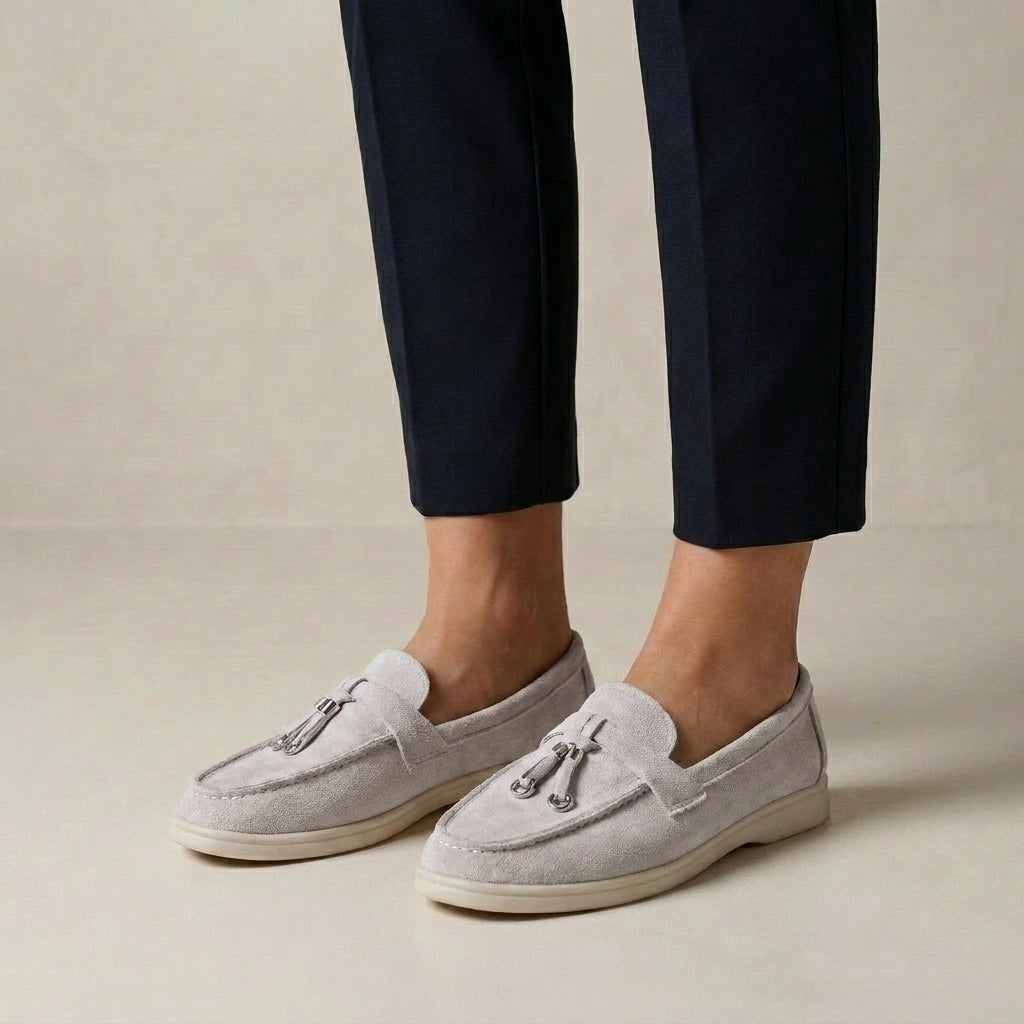 Minimalist Tassel Loafers with Lightweight Comfort Sole