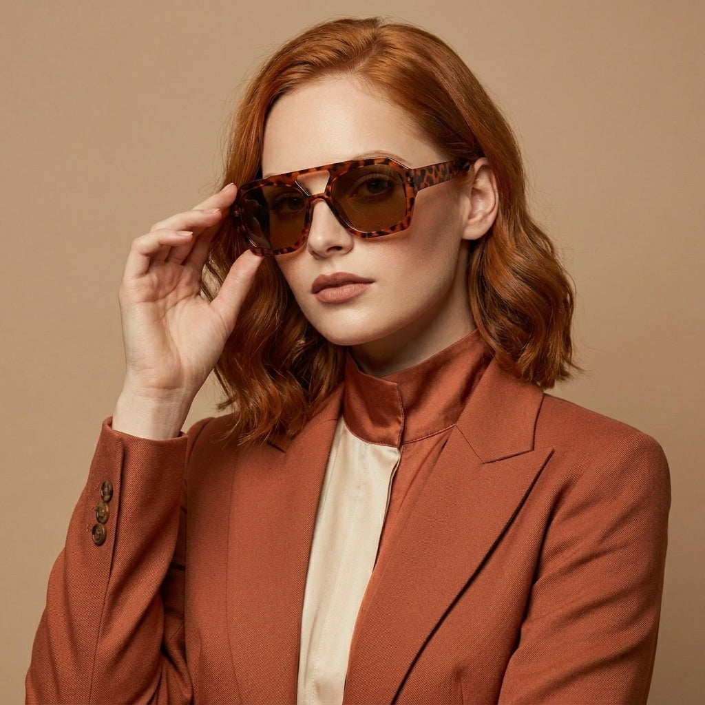 Savannah Geometric Statement Sunglasses
