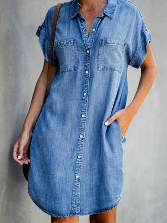 Riviera Retreat Shirt Dress