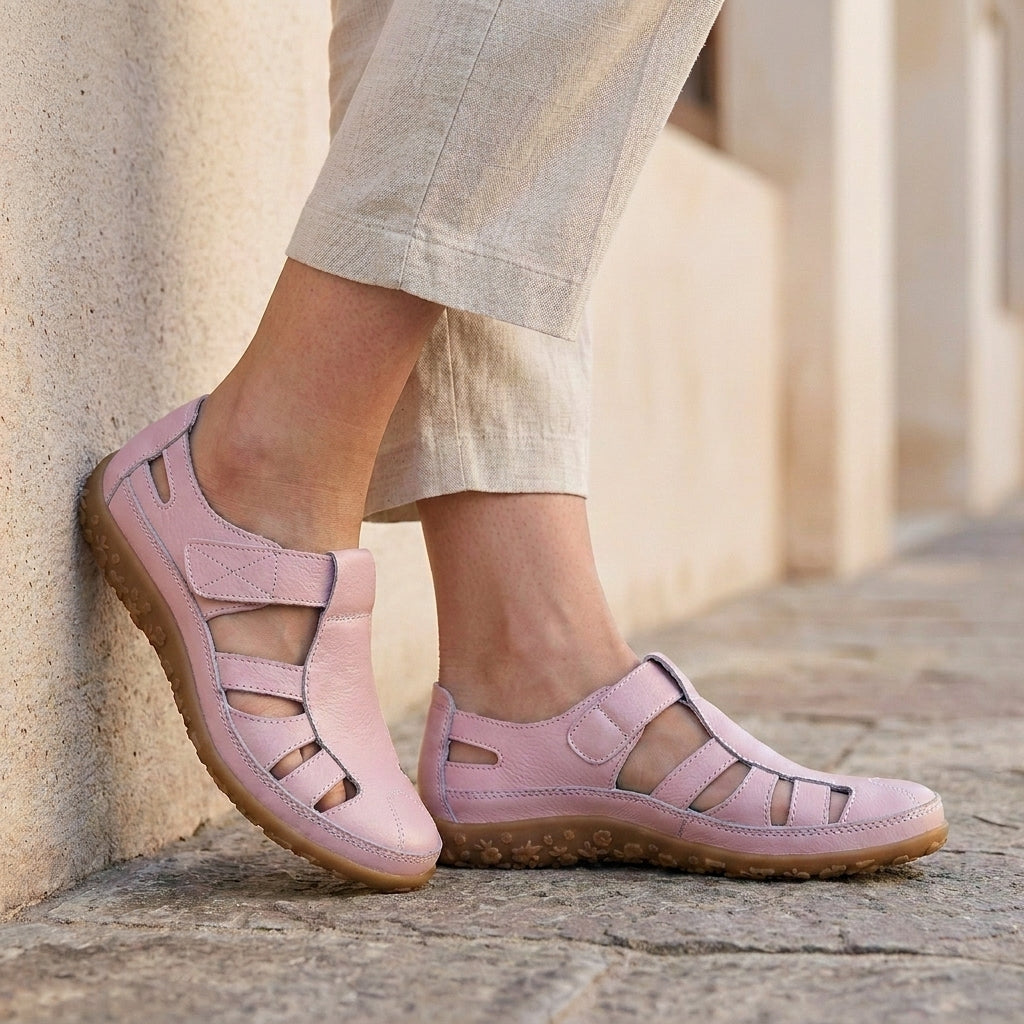 Orthopedic Cutout Sandals with Lightweight All-Day Walking Comfort