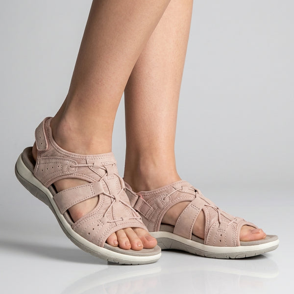 Orthopedic Sandals with Adjustable Straps and Cut-Out Design