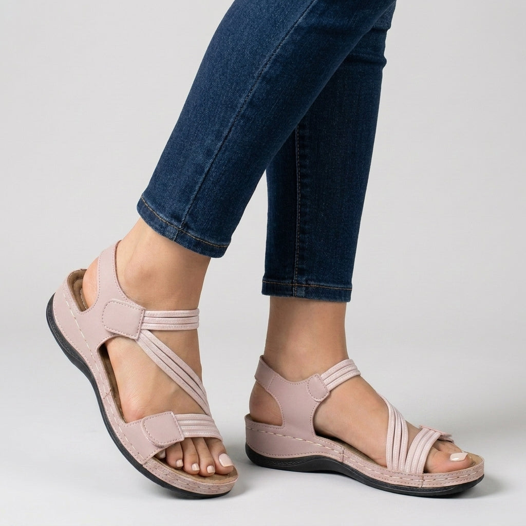 Seabreeze Orthopedic Cross-Strap Walking Sandals