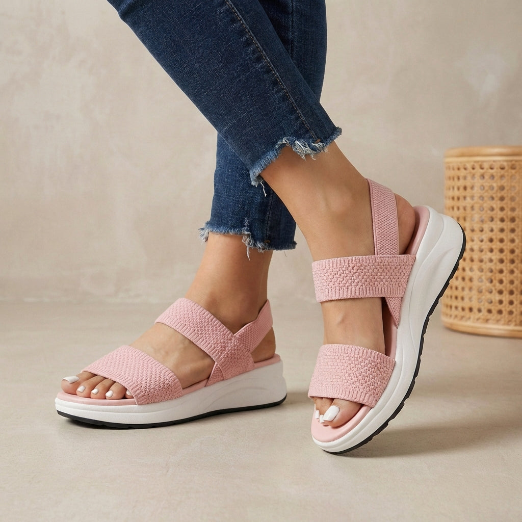 Elastic Strap Comfort Orthopedic Platform Sandals