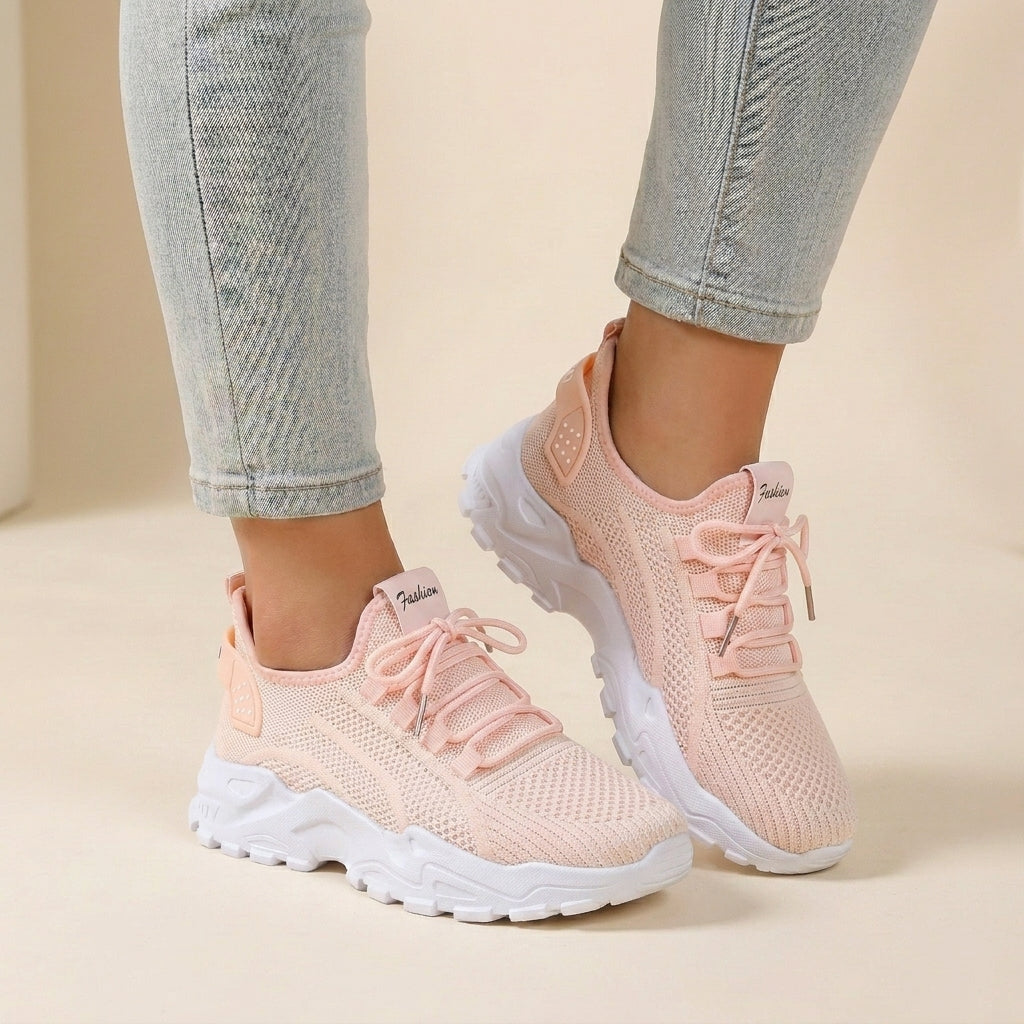 Breathable Mesh Sneakers with Lightweight Chunky Sole