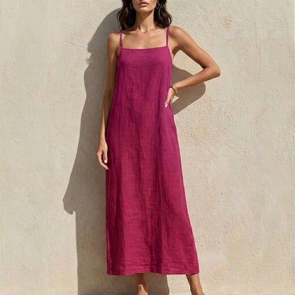 Minimalist Sleeveless Maxi Dress with Effortless Flow
