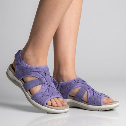 Orthopedic Sandals with Adjustable Straps and Cut-Out Design