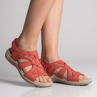 Orthopedic Sandals with Adjustable Straps and Cut-Out Design