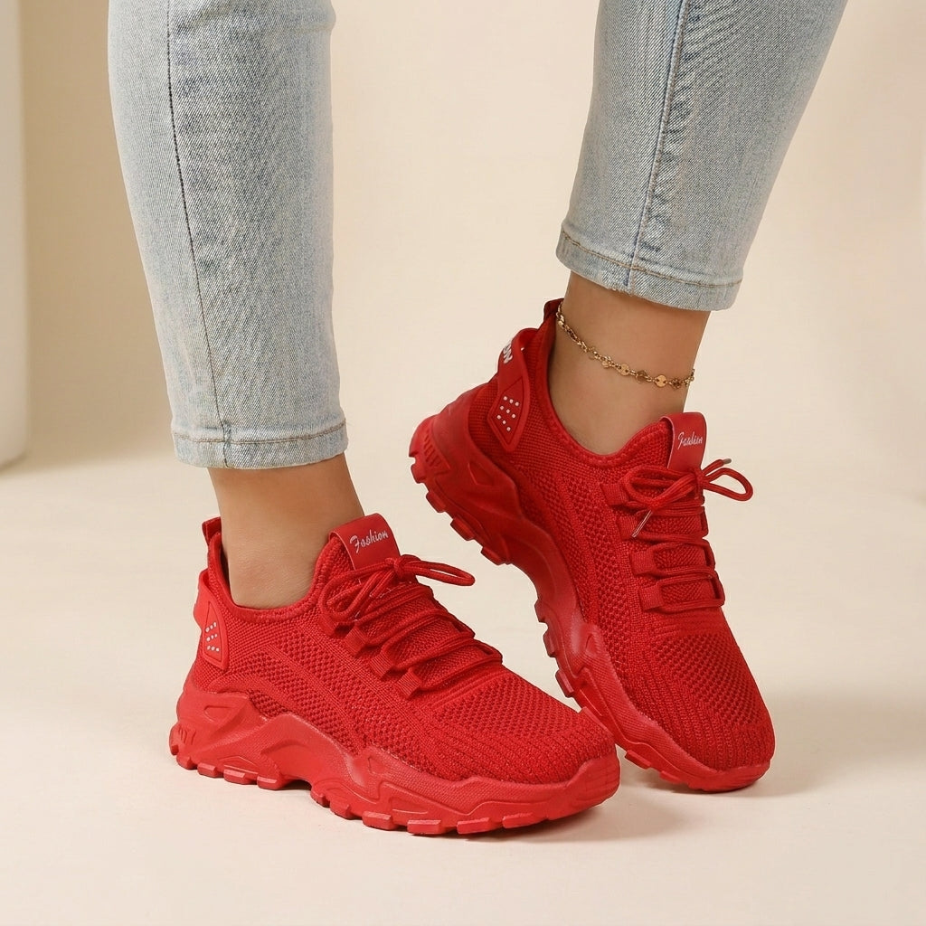 Breathable Mesh Sneakers with Lightweight Chunky Sole