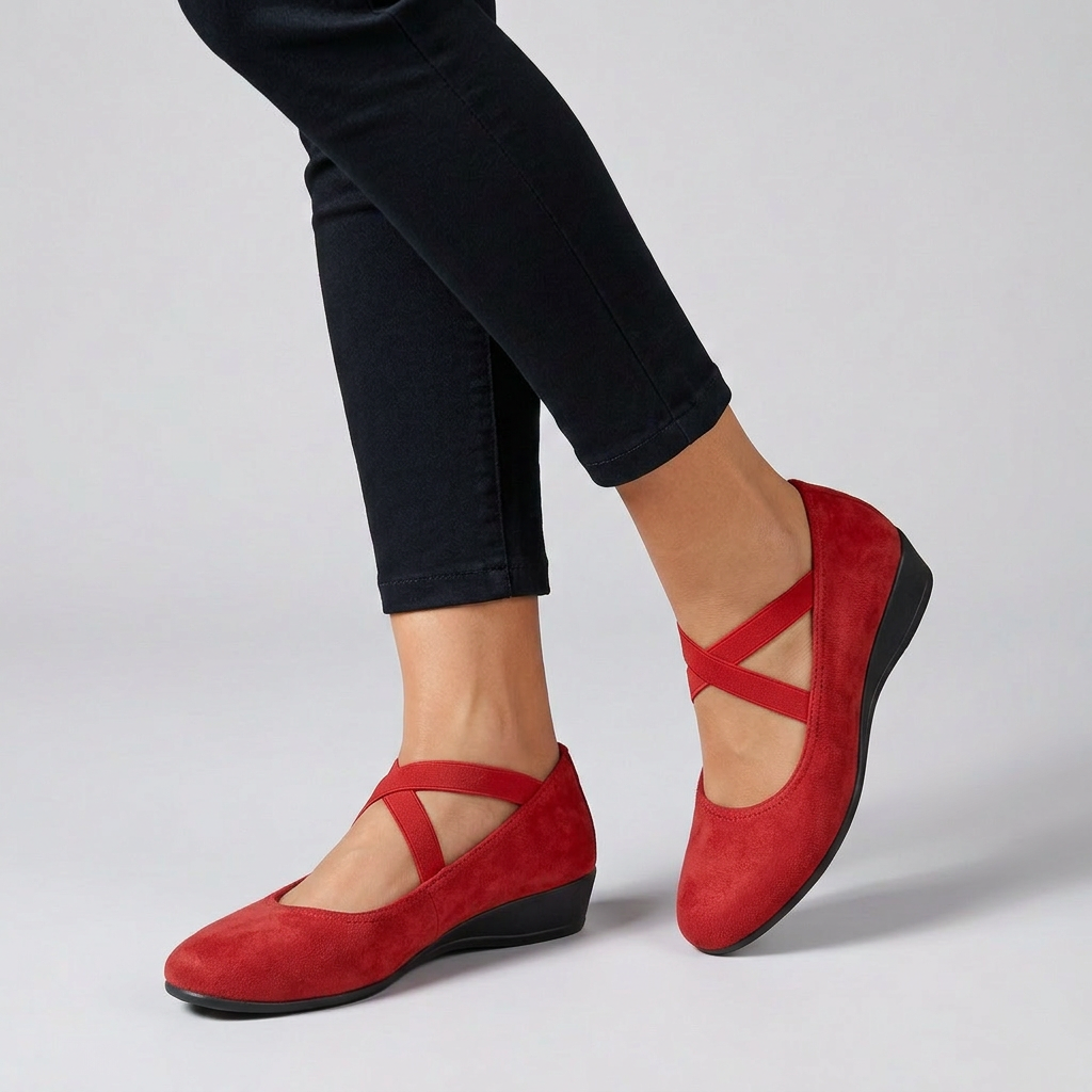 Orthopedic Wedge Flats with Cross-Strap Support