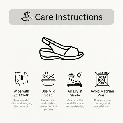 Peep-Toe Slingback Orthopedic Sandals with Cushioned Sole Support