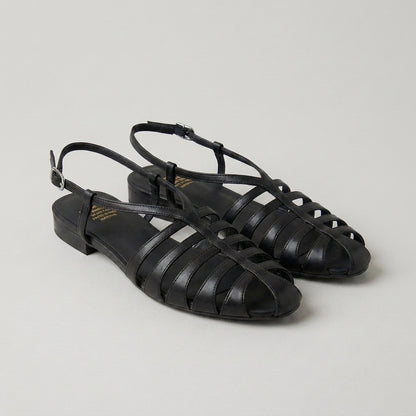 Soft-Touch Multi-Strap Roman Sandals with Adjustable Slingback Closure