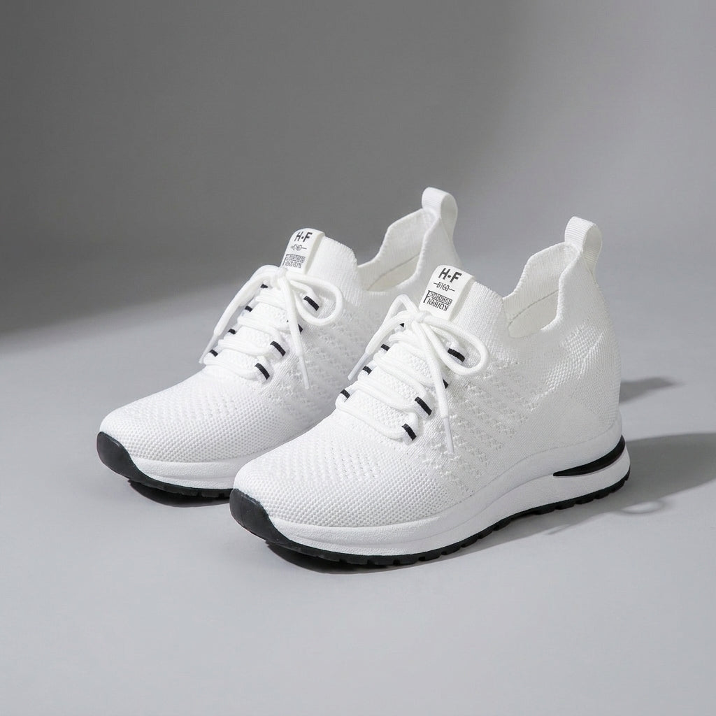 Elevated Comfort Wedge Knit Sneakers for Everyday Style