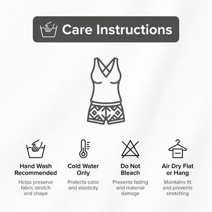 Sporty Three-Piece Swim Set with Color-Blocked Crop and High-Waisted Shorts