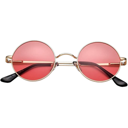 Minimalist Round Polarized Sunglasses with Sleek Metallic Frame