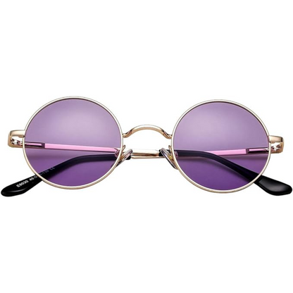 Minimalist Round Polarized Sunglasses with Sleek Metallic Frame
