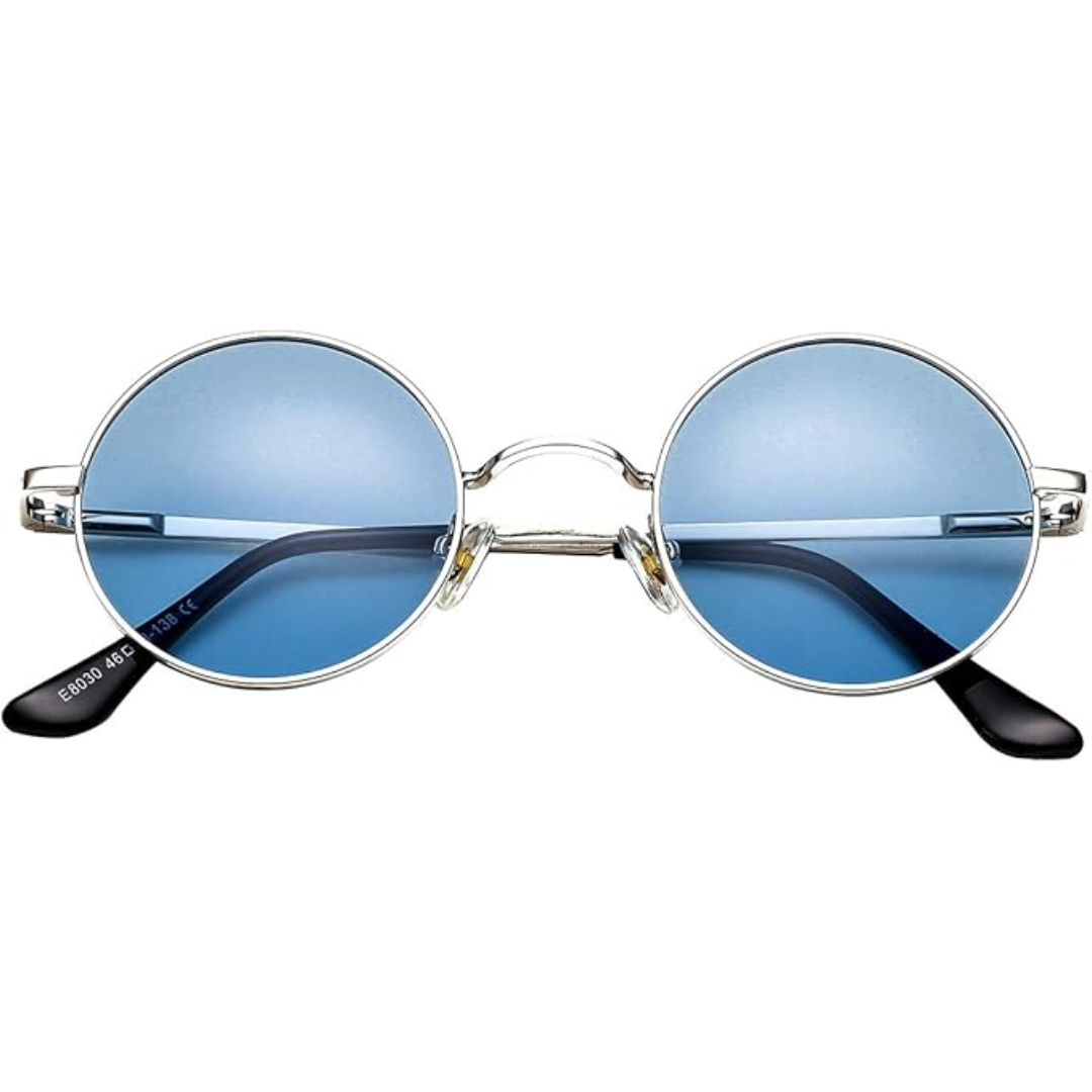 Minimalist Round Polarized Sunglasses with Sleek Metallic Frame