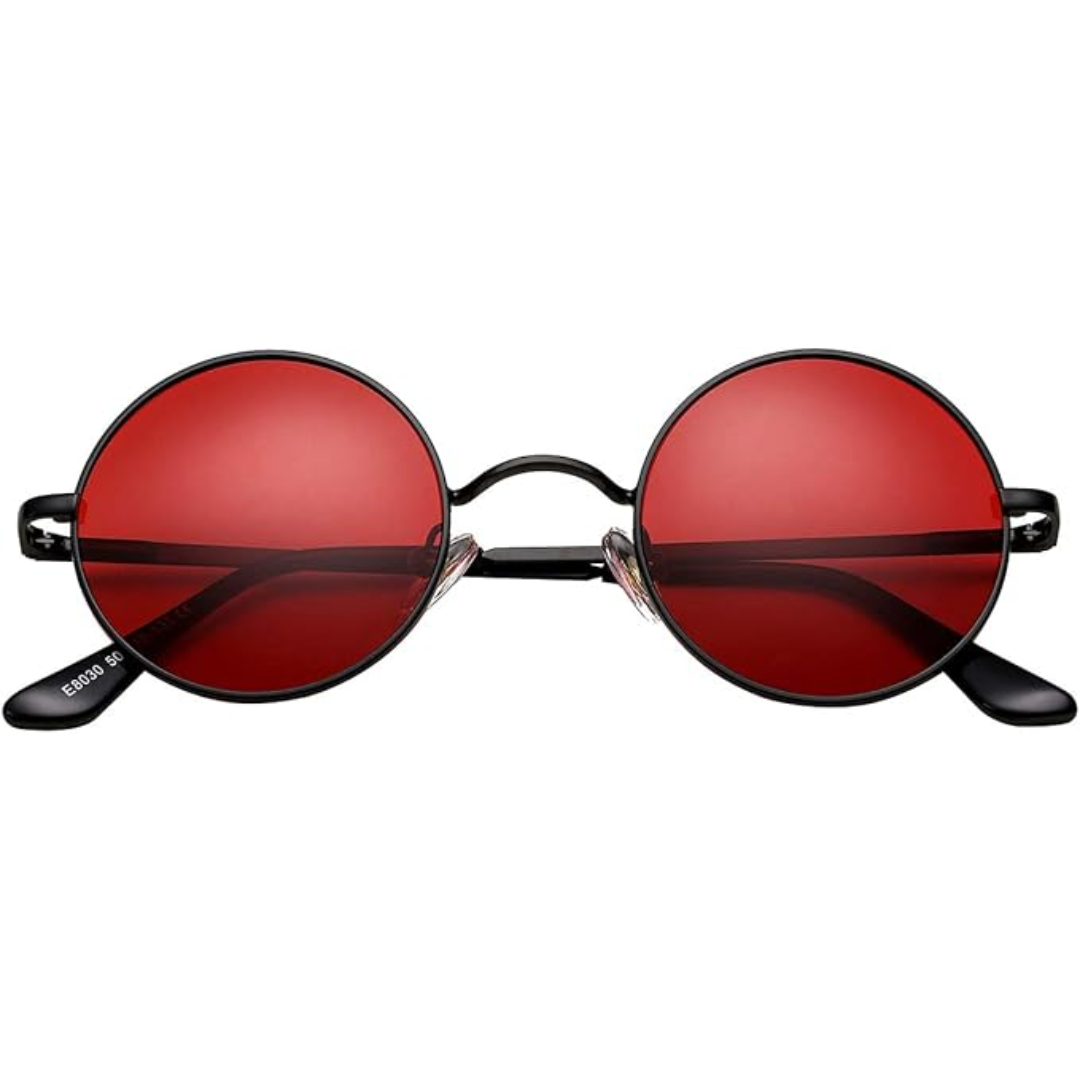 Minimalist Round Polarized Sunglasses with Sleek Metallic Frame