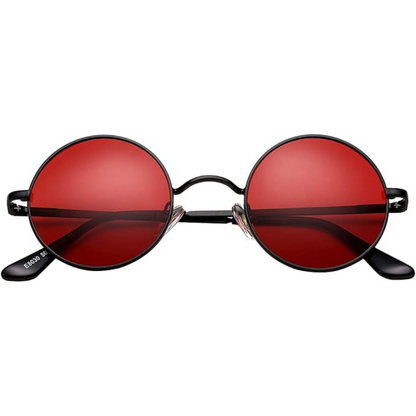 Minimalist Round Polarized Sunglasses with Sleek Metallic Frame