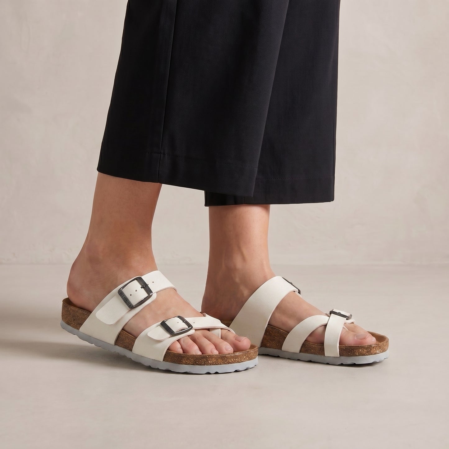Ergonomic Adjustable Strap Sandals with Contoured Footbed and Grip Outsole