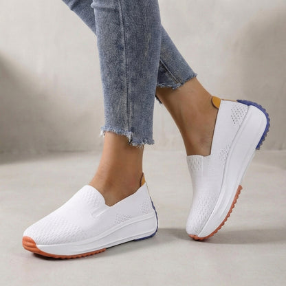 Modern Knit Slip-On Platform Orthopedic  Sneakers