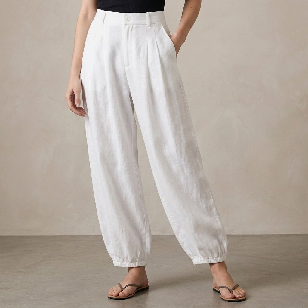 Relaxed Balloon Trousers with Effortless Wide Leg Silhouette