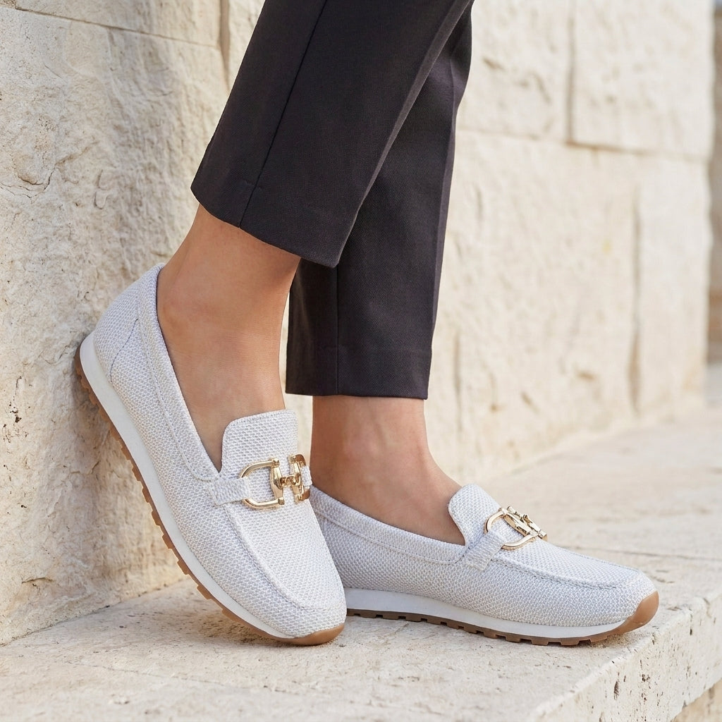 Harper Gold Accent Everyday Slip-On Loafers