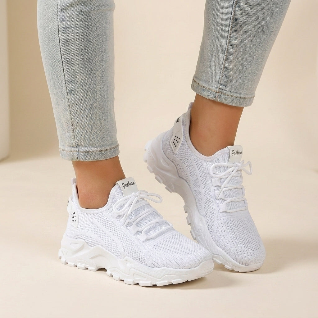 Breathable Mesh Sneakers with Lightweight Chunky Sole