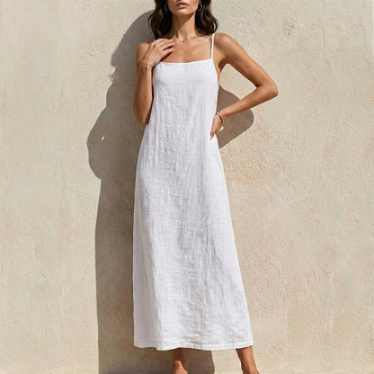 Minimalist Sleeveless Maxi Dress with Effortless Flow