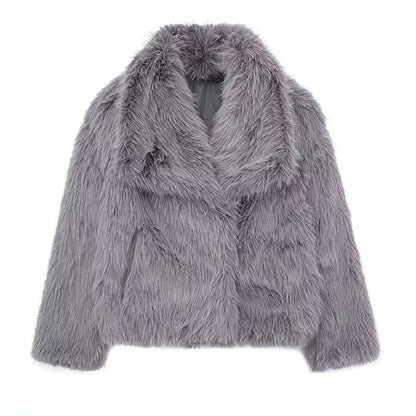 Isla Oversized Faux Fur Coat | Relaxed Fit Hip-Length Coat