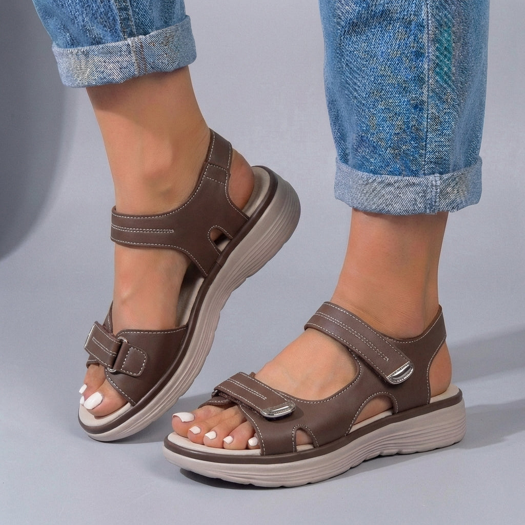 Women’s Casual Platform Sandals with Secure Adjustable Fit
