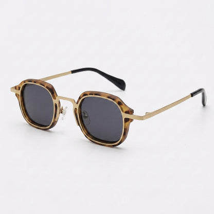 Architectural Sunglasses with Dual-Layered Geometric Frame