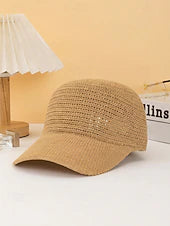 Structured Woven Baseball Cap with Curved Brim for Outdoor Leisure