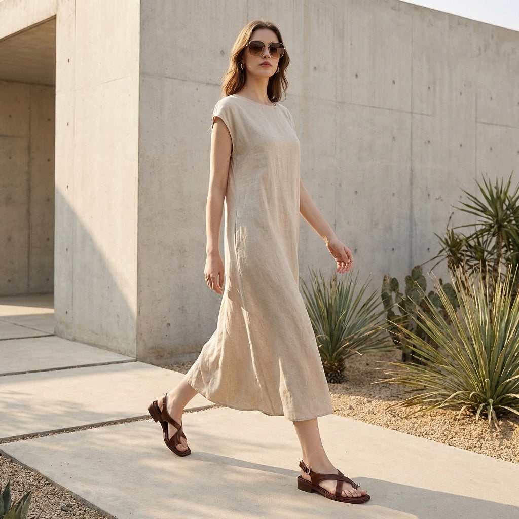 Fitted Cross-Strap Sandals with Square Toe and Block Heel