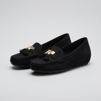 Soft-Touch Hidden Wedge Tassel Loafers for Everyday Elegance