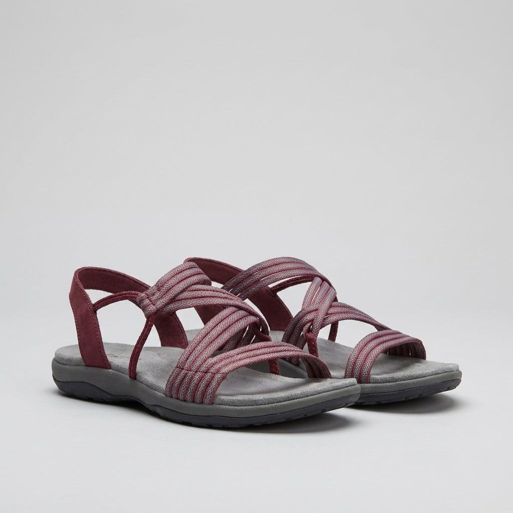 Orthopedic Multi-Strap Sandals with Contoured Arch Support