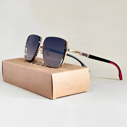 Aurora Lane Oversized Gradient Square Sunglasses