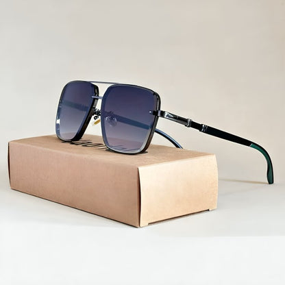 Aurora Lane Oversized Gradient Square Sunglasses