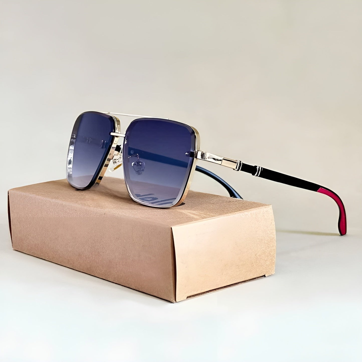 Aurora Lane Oversized Gradient Square Sunglasses